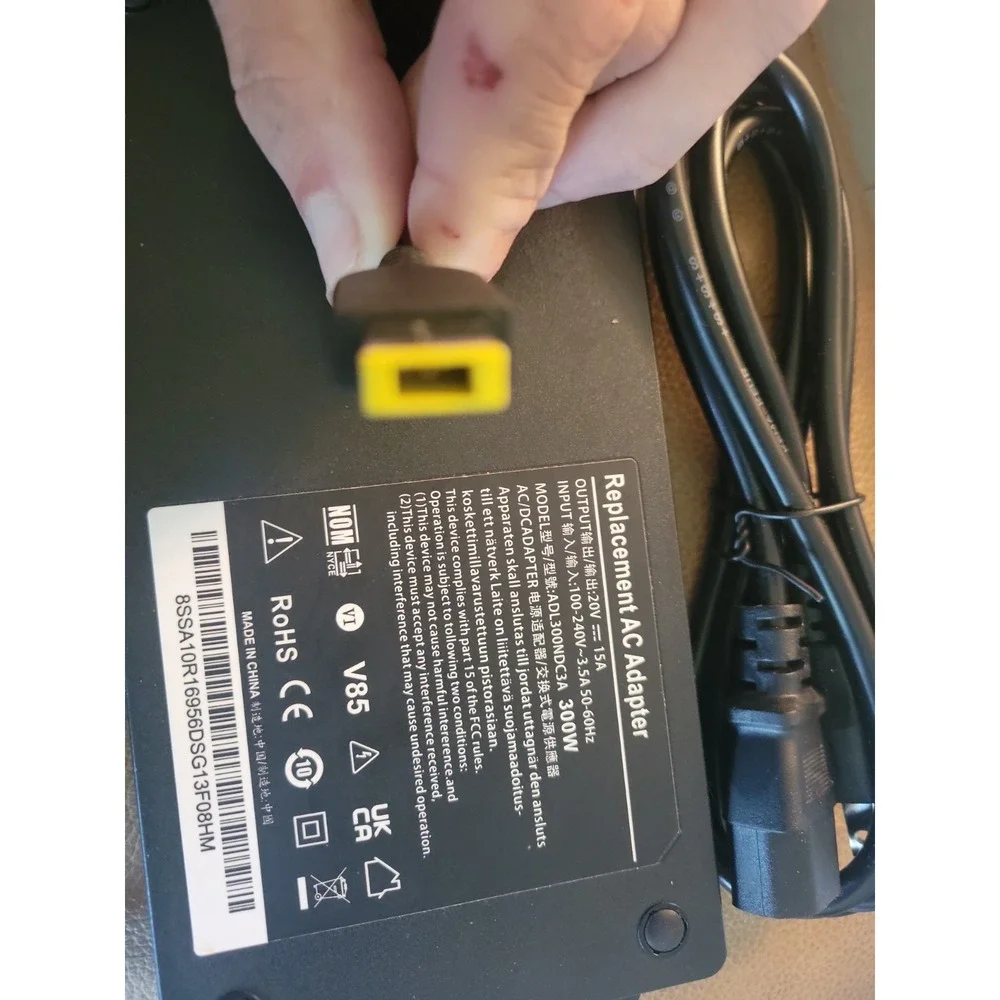 300W‎ For Lenovo AC Power Adapter for Legion Pro 5 5i - Square Plug Charger